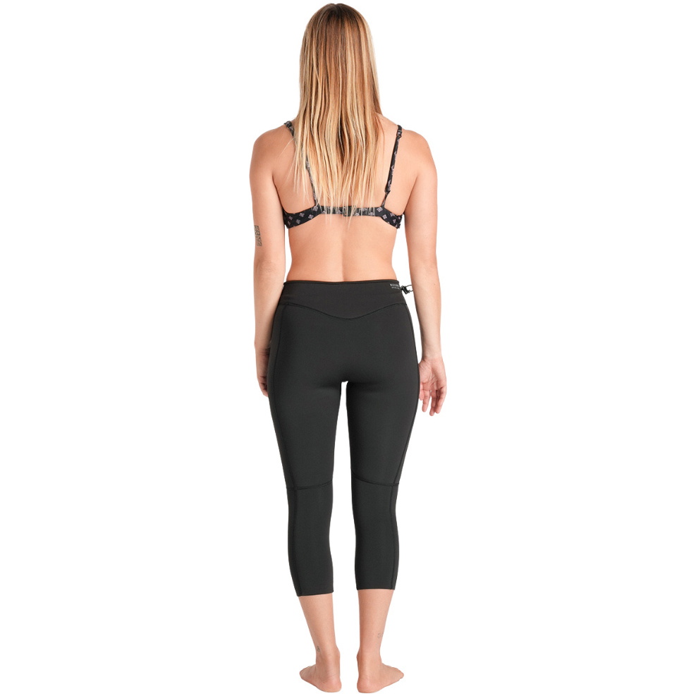 2026 C-Skins Womens Nuwave Solace Lite 1.5mm 3/4 Leggings C-NSOL15LE34 - Black / Black / White